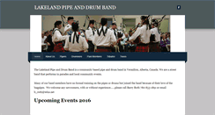 Desktop Screenshot of lakelandpipesanddrums.com